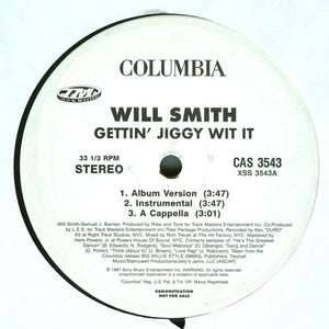 WILL SMITH | GETTIN' JIGGY WIT IT / JUST CRUISIN' - 12 - GENERIC SLEEVE WITH HYPE