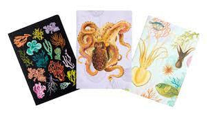 JOURNAL | ART OF NATURE: UNDER THE SEA SEWN NOTEBOOK COLLECTION (SET OF 3)