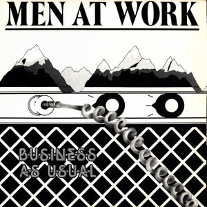 MEN AT WORK | BUSINESS AS USUAL - NZ / AU - BLACK AND WHITE COVER