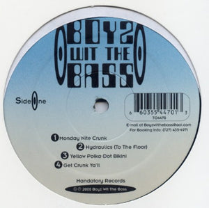 BOYZ WIT THE BASS | MONDAY NITE CRUNK - GENERIC SLEEVE