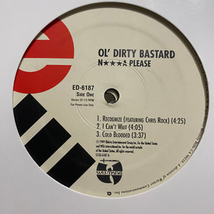 OL' DIRTY BASTARD | NIGGA PLEASE - 2LP PROMO CLEAN - GENERIC SLEEVE