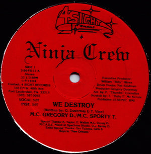 NINJA CREW | WE DESTROY / BABY T ROCK - 12 - BIT ROUGH