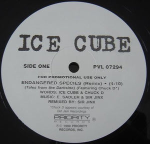 ICE CUBE | ENDANGERED SPECIES / DEAD HOMIEZ 12 - US PROMO - GENERIC SLEEVE