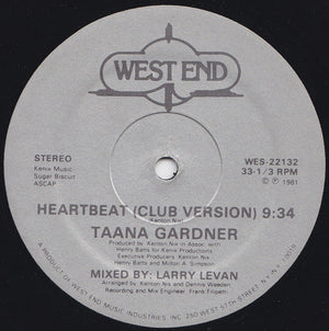 TAANA GARDNER | HEARTBEAT 12 - MIXED BY LARRY LEVAN - GENERIC SLEEVE