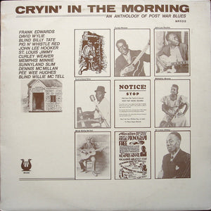 VARIOUS | CRYIN IN THE MORNING - AN ANTHOLOGY OF POST WAR BLUES - NZ / AU