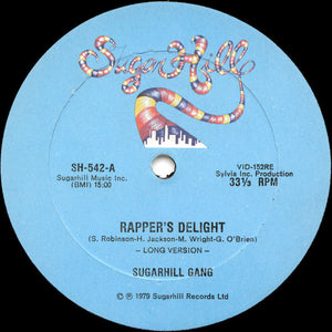 SUGARHILL GANG | RAPPERS DELIGHT - BLUE SUGARHILL LABEL - 12 - GENERIC SLEEVE