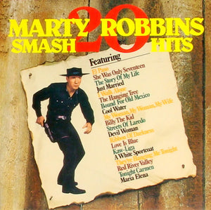 MARTY ROBBINS | 20 SMASH HITS - DEMO STICKER ON LABEL