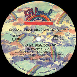 INSTANT FUNK | I GOT MY MIND MADE UP / CRYING 12 - GENERIC COMPANY SLEEVE