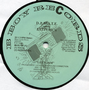 DJ M.A.T.E. | LETS JAM 12 - US - GENERIC RECORD COMPANY SLEEVE