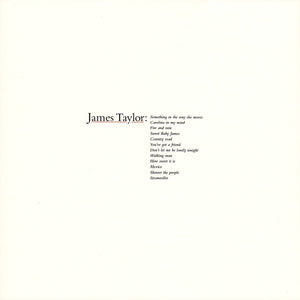 JAMES TAYLOR | JAMES TAYLORS GREATEST HITS - NZ/AUS - SEAM SPLIT - STICKER ON COVER