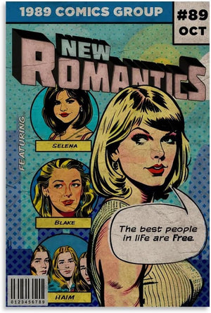 NEW ROMANTICS TAYLOR HAIM SELENA MINI PRINT 30*40CM