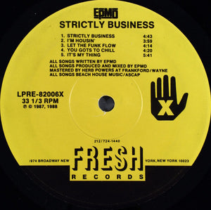 EPMD | STRICTLY BUSINESS LP - NO JACKET - ROUGH - GENERIC SLEEVE