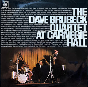 DAVE BRUBECK | AT CARNEGIE HALL - 2LP NZ