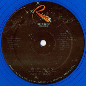 KATHY BARNES | BODY TALKIN' - US - BLUE VINYL