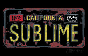SUBLIME LICENSE PLATE POSTER 733