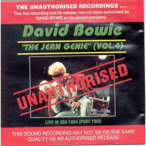 DAVID BOWIE | JEAN GENIE (VOL 4) (UNAUTHORISED LIVE)