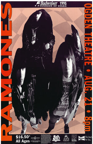 RAMONES 1995 DENVER TOUR POSTER  27 X 43CM A3 PRINT