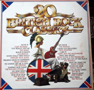 VARIOUS 60S | 20 BRITISH ROCK CLASSICS - WRITING ON LABEL