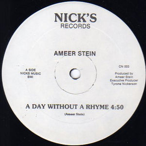 AMEER STEIN | DAY WITHOUT RHYME 12 - US - GENERIC RECORD COMPANY SLEEVE