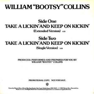 BOOTSY COLLINS | TAKE A LICKIN' AND KEEP ON KICKIN' - 12 - PROMO