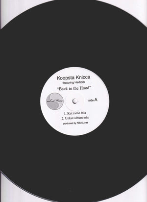 KOOPSTA KNICCA | BACK IN THE HOOD / SMOKE IT UP - 12 - GENERIC COVER