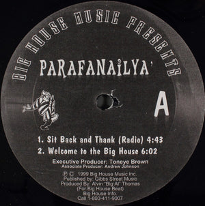 PARAFANAILYA | SIT BACK AND THANK / WELCOME TO THE BIG HOUSE - 12 - GENERIC SLEEVE