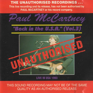 PAUL MCCARTNEY | BACK IN THE USA VOL 3