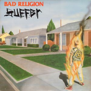 BAD RELIGION | SUFFER - 2018 REISSUE - CLEAR WITH YELLOW AND RED SPLATTER