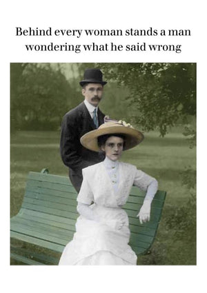 BEHIND EVERY WOMAN GREETING CARD