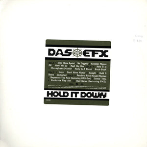 DAS EFX | HOLD IT DOWN 2LP - US PROMO - CLEAN - GENERIC SLEEVE WITH HYPE STICKER
