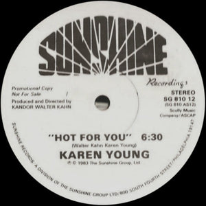 KAREN YOUNG | HOT FOR YOU - 12 - WHITE LABEL PROMO - GENERIC SLEEVE