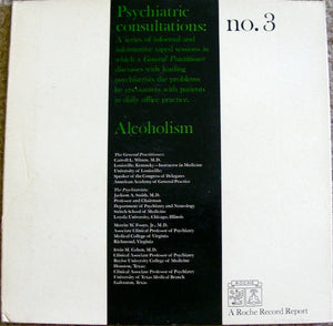 NO ARTIST | PSYCHIATRIC CONSULTATIONS NO 3 ALCOHOLISM 10 INCH