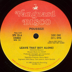 POUSSEZ | LEAVE THAT BOY ALONE / DONT STOP KEEP MOVIN - 12 - GENERIC SLEEVE
