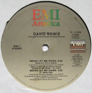 DAVID BOWIE | NEVER LET ME DOWN 12 - US - GENERIC SLEEVE