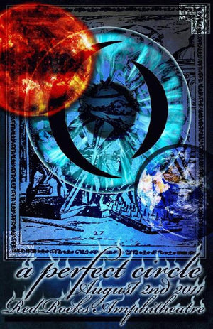 A PERFECT CIRCLE RED ROCKS 2011 27 X 43CM PRINT POSTER