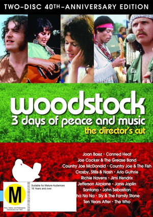 VARIOUS | WOODSTOCK - 3 DAYS OF PEACE AND MUSIC (2DVD)