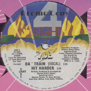 MC ADE | DA'TRAIN 12 - US PROMO - GENERIC RECORD COMPANY SLEEVE