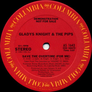 GLADYS KNIGHT AND THE PIPS | SAVE THE OVERTIME FOR ME 12 - US PROMO - GENERIC SLEEVE