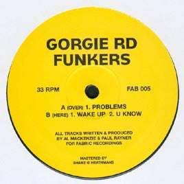 GORGIE RD FUNKERS | PROBLEMS EP - 12 - UK - GENERIC SLEEVE