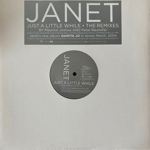 JANET JACKSON | JUST A LITTLE WHILE (THE REMIXES) - 12 - GENERIC SLEEVE WITH HYPE