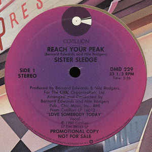 SISTER SLEDGE | REACH YOUR PEAK - 12 - COMPANY SLEEVE