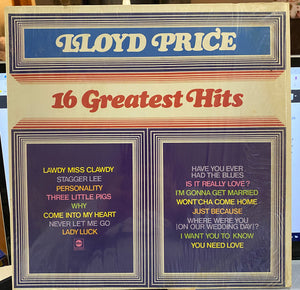 LLOYD PRICE | LLOYD PRICE 16 GREATEST HITS
