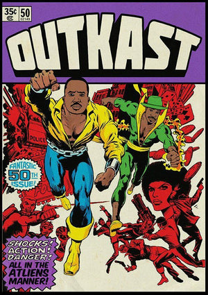 OUTKAST COMIC MINI PRINT 30*40CM