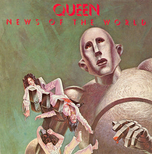 QUEEN | NEWS OF THE WORLD - UK - TEAR AND WRITING ON COVER