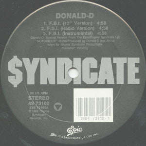 DONALD D | FBI - 12 - WITH COMPANY SLEEVE AND HYPE