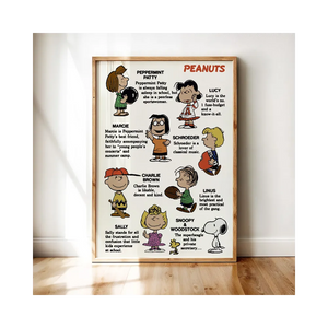 SNOOPY PEANUTS CHARACTERS POSTER 375