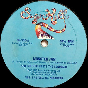SPOONIE GEE / SEQUENCE | MONSTER JAM 12 - US - GENERIC RECORD COMPANY SLEEVE