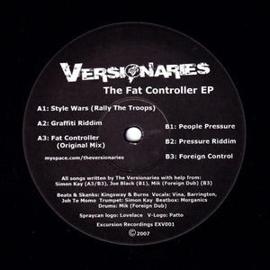 VERSIONARIES | FAT CONTROLLER EP - AU - GENERIC SLEEVE
