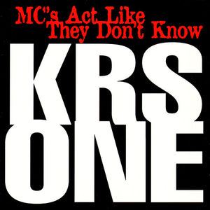 KRS ONE | MCS ACT LIKE THEY DONT KNOW 12 - US - SLEEVE WEAR