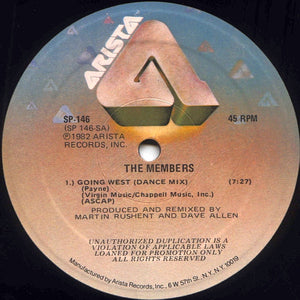 MEMBERS | GOING WEST 12 - US PROMO - GENERIC RECORD COMPANY SLEEVE